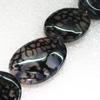 Gemstone beads, Agate(dyed), Flat Oval 36x24x5mm, sold per 16-inch strand