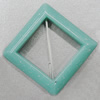 Imitate Jade Acrylic Beads, O:56mm I:38mm Hole:2mm Sold by Bag