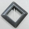 Imitate Jade Acrylic Beads, Hollow Diamond O:55mm I:35mm Hole:2.5mm Sold by Bag