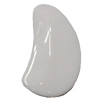 Imitate Jade Acrylic Beads, Moon 33x21mm Hole:2mm Sold by Bag