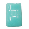 Imitate Jade Acrylic Beads, Rectangle 26x17mm Hole:1mm Sold by Bag