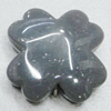 Imitate Jade Acrylic Beads, Flower 28mm Hole:4mm Sold by Bag