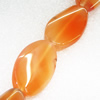 Gemstone beads, Agate(dyed), Flat Oval 39x22x7mm, sold per 16-inch strand
