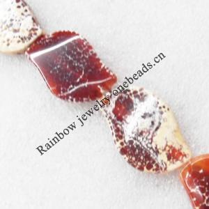 Gemstone beads, Agate(dyed), 39x25mm, sold per 16-inch strand