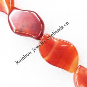 Gemstone beads, Agate(dyed), 39x25mm, sold per 16-inch strand