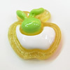 Resin Cabochons, No Hole Headwear & Costume Accessory, Fruit with Acrylic Zircon 25x30mm, Sold by Bag