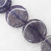 Gemstone beads, Agate(dyed), Flat Round 25x6mm, sold per 16-inch strand