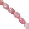 Gemstone beads, Agate(dyed), Flat Oval 20x14x6mm, sold per 16-inch strand