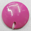 Solid Acrylic Beads, Flat Round 26mm Hole:3mm Sold by Bag 