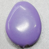  Solid Acrylic Beads, Flat Teardrop 25x19mm Hole:2mm Sold by Bag 