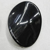  Solid Acrylic Beads, Twist Flat Oval 45x33mm Hole:2mm Sold by Bag 