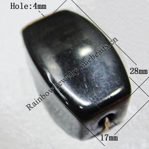  Solid Acrylic Beads, 28x17mm Hole:4mm Sold by Bag 