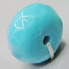  Solid Acrylic Beads, Faceted Flat Round 22x14mm Hole:4mm Sold by Bag 