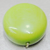  Solid Acrylic Beads, Flat Round 22.5x11mm Hole:2mm Sold by Bag 