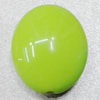  Solid Acrylic Beads, Flat Oval 23x20x12mm Hole:2mm Sold by Bag 