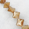 Gemstone beads, Agate(dyed), Diamond 20mm, sold per 16-inch strand