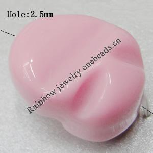 Solid Acrylic Beads, 23x17.5mm Hole:2.5mm Sold by Bag 