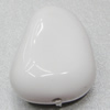  Solid Acrylic Beads, Flat Teardrop 31x24mm Hole:2.5mm Sold by Bag 