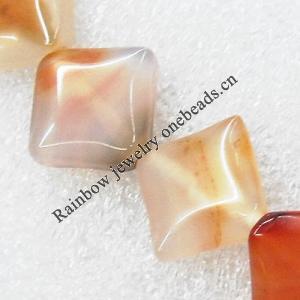 Gemstone beads, Agate(dyed), Diamond 19x7mm, sold per 16-inch strand