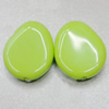  Solid Acrylic Beads, Tlat Teardrop 24x19mm Hole:2mm Sold by Bag 