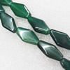 Gemstone beads, Agate(dyed), Diamond 22x12x5mm, sold per 16-inch strand