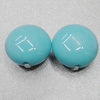 Solid Acrylic Beads, Flat Round 17mm Hole:2mm Sold by Bag 