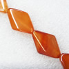 Gemstone beads, Agate(dyed), Diamond 30x20x7mm, sold per 16-inch strand