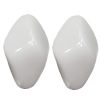  Solid Acrylic Beads, Twist Oval 18.5x11mm Hole:2.5mm Sold by Bag 