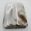 Dichroic Solid Acrylic Beads, Trapezium 28x31x7mm Hole:2mm Sold by Bag 