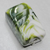 Dichroic Solid Acrylic Beads, Rectangle 18x30x12mm Hole:3mm Sold by Bag 