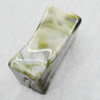 Dichroic Solid Acrylic Beads, Tube 15x30mm Hole:3mm Sold by Bag 