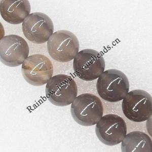 Gemstone beads, Agate(dyed), Round 10mm, sold per 16-inch strand