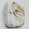Dichroic Solid Acrylic Beads, 22x26x15mm Hole:3mm Sold by Bag 
