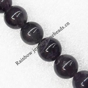 Gemstone beads, Agate(dyed), Round 8mm, sold per 16-inch strand