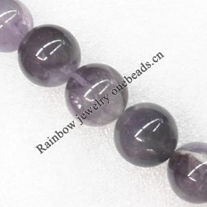 Gemstone beads, Agate(dyed), Round 12mm, sold per 16-inch strand