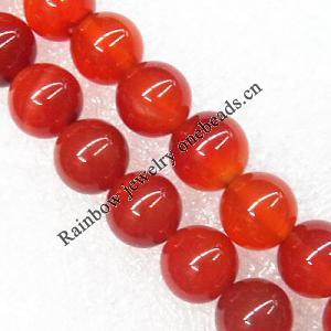 Gemstone beads, Agate(dyed), Round 6mm, sold per 16-inch strand