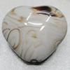 Dichroic Solid Acrylic Beads, Heart 25x29mm Hole:3mm Sold by Bag 