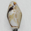 Dichroic Solid Acrylic Beads, Horse Eye 16x30mm Hole:3mm Sold by Bag 