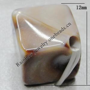 Dichroic Solid Acrylic Beads, Cube 12x12x12mm Hole:2mm Sold by Bag 