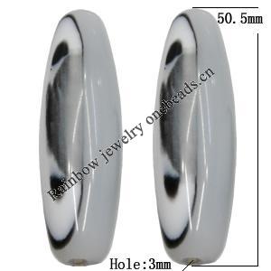 Resin Beads, Rod 50.5x15mm Hole:3mm Sold by Bag 