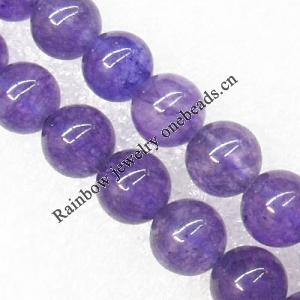 Gemstone beads, Agate(dyed), Round 10mm, sold per 16-inch strand