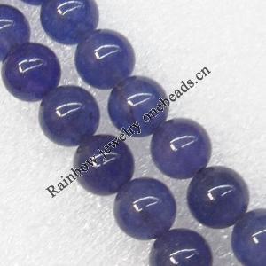 Gemstone beads, Agate(dyed), Round 12mm, sold per 16-inch strand