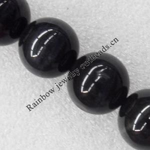 Gemstone beads, Agate(dyed), Round 12mm, sold per 16-inch strand