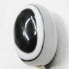 Resin Beads, Oval 19x13mm Hole:2.5mm Sold by Bag 