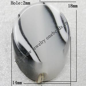 Resin Beads, 18x14mm Hole:2mm Sold by Bag 