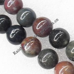 Gemstone beads, Agate(dyed), Round 6mm, sold per 16-inch strand