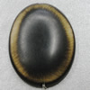 Resin Beads, Flat Oval 39.5x31mm Hole:2.5mm Sold by Bag 