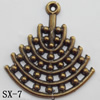 Connector, Lead-free Zinc Alloy Jewelry Findings, 31x33mm Hole=1mm, Sold by Bag