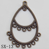 Connector, Lead-free Zinc Alloy Jewelry Findings, 30x41mm Hole=1mm, Sold by Bag