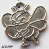 Pendant, Lead-free Zinc Alloy Jewelry Findings, Bee 18x20mm Hole:2.5mm, Sold by Bag